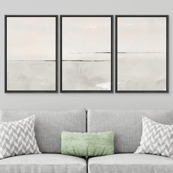 SIGNLEADER Modern Large Duotone Pastel Minimalist Landscape Subtle Wall